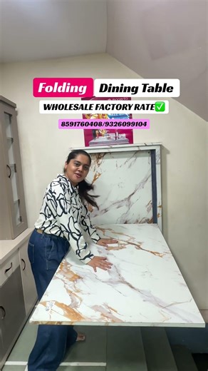FOLDING DINING TBLE #viral#furniture#folding #youtube#reels