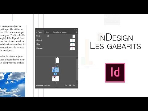 InDesign : Les Gabarits