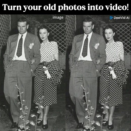 45 reactions · 13 shares | Turn old photos into lively videos for free! Ever wondered how many fun, magical stories a single photo can tell? ✨ With DeeVid, bring your imagination to life in just one click! Try it FREE now—unlock the magic today! | Deevid AI Video | Facebook