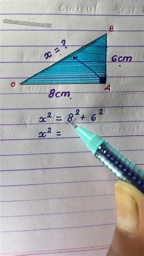 Finding Area Of Triangle Using Pythagorus Theorem 🔥 #unstoapablestudy0111 #maths #mathstricks