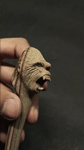 I Carved a Powerful Gorilla from walnut Wood | Dremel Wood Carving Art