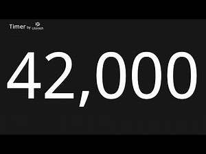 42000 Second Countup Timer