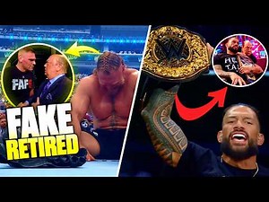 Brock Lesnar FAKE Retirement! Roman Reigns HUGE Reveal w/ World Title! AJ Lee’s Goodbye