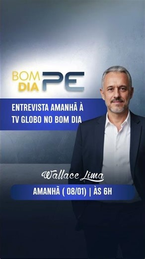 Entrevista Bom dia PE | Wallace Lima