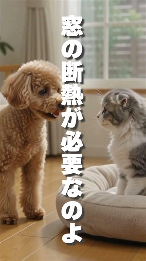 愛犬・愛猫のために窓断熱したら電気代下がった