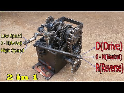 Build 2 in 1 Two Speed and Reverse Gearbox for Go Kart - Very easy