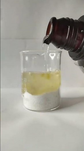 reaction of sulfuric acid with sugar #chemistryexperiment #chemisty
