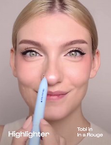 Alleyoop Pen Pal 4-in-1 Makeup Pen, Eyeliner and Lip Liner, In a Rouge | Retractable Makeup Pen, Portable Highlighter and Concealer Pencil, Eyebrow Pencil for Women, Cruelty-Free Travel Makeup Stack