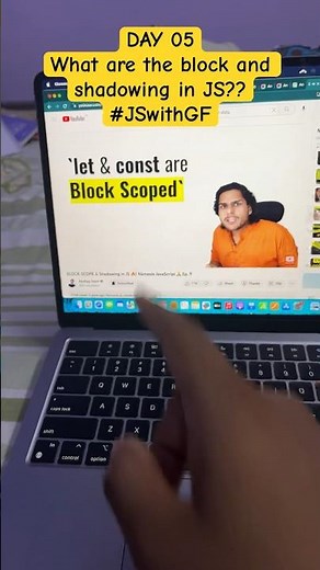 05/45 DAYS | Block Scope & Shadowing in JS | Namaste Javascript #javascript #jswithgf