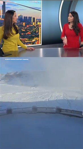 Imágenes impresionantes muestran partes de las Cataratas del Niágara congeladas, un fenómeno poco común provocado por varios días consecutivos de temperaturas extremadamente bajas. | Telemundo Chicago