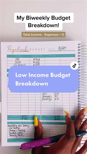Biweekly Budgeting for Low-Income Families