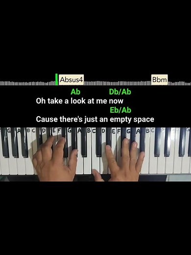 Against All Odds (Phil Collins) piano cover song, chords and lyrics