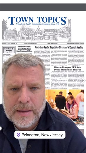 The Princeton Town Council is going to start regulating STR (short term rentals) and likely prohibit property owners and residents from making money in this space. If you ever wanted to rent your property to some @princeton alum for their Reunion weekend to@offset your taxes you may have just lost your chance. How Will the owners replace lost income in a world of increasing local taxes? Where will people stay as they visit town? There is a vibrant and needed short term rental market in Princeton