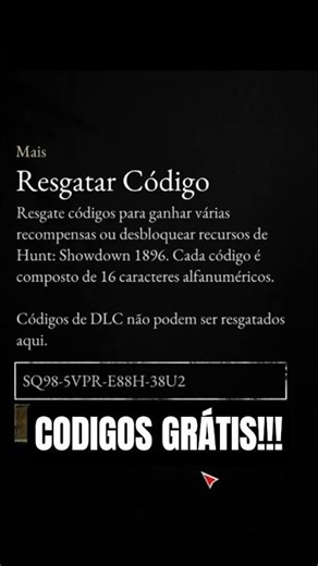 Redeem event codes! #zats #games #huntshowdown