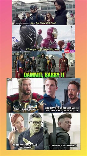 Avengers vs Justice League Gone Wrong 😭#marvel #dc #marvelvsdc #avengers #justiceleague#yt