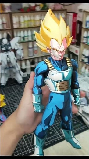 Dragon Ball – Super Saiyan Goku & Vegeta Manga-Style Cel-Shaded Custom Figures #DragonBall #Goku