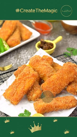 Homemade Crispy Finger Fish Recipe 😋 #reels #foryou #SuperChef #createThemagic #fblifestyle | SuperChef