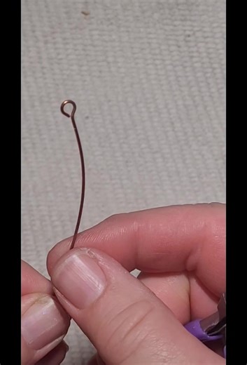 Here's how I make the copper earring hooks that I use in my jewelry designs. #diyjewelrymaking #handmadejewelry #copperwirejewelry | Sycamoore Jewelry