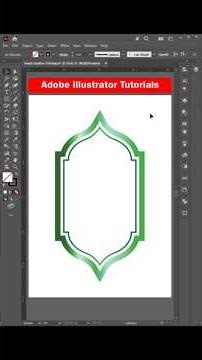 How to Make Simple Islamic Frame in Adobe Illustrator | Step-by-Step Tutorial