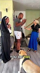 She pretended to be a nun to avoid being discovered!✝️💒🔔