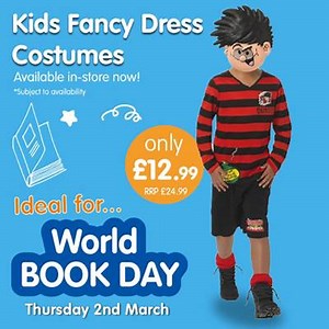 Kids love fancy dress, and we've got the perfect costumes for World Book Day (UK & Ireland): http://ow.ly/dXnL309ob3o LIKE if you know a little one who LOVES dress-up! ✨ | B&M Stores