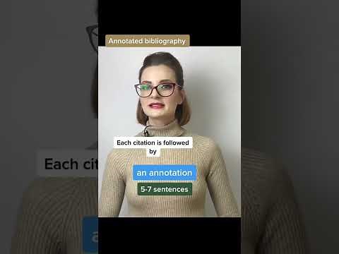 Annotated bibliography explained | APA example