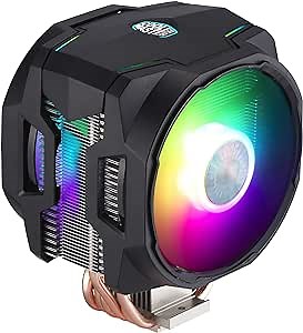 Cooler Master MasterAir MA610P ARGB CPU Air Cooler, 6 Heat Pipes, Aluminum Fins, Push-Pull Dual SickleFlow ARGB Fans for AMD Ryzen/Intel 1200/1151