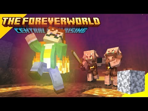 Breaching the Nether for the first time in my Minecraft Forever World