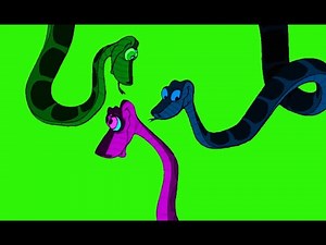 Green, Blue, And Purple Kaa Green Screen/Masking