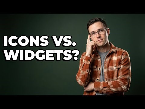 Can You Explain App Widgets Compared To App Icons?