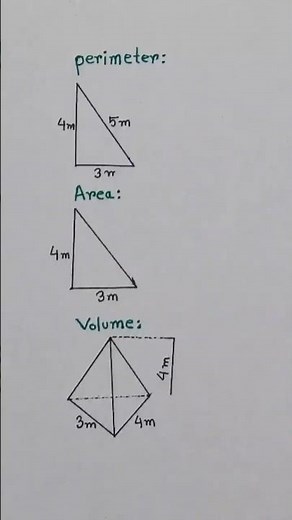 ✅ Perimeter, Area & Volume Explained | Easy Geometry Solution