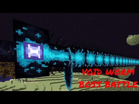 Minecraft Alex's Mobs : Void Worm Boss Fight ( 1.17.1 Mod )