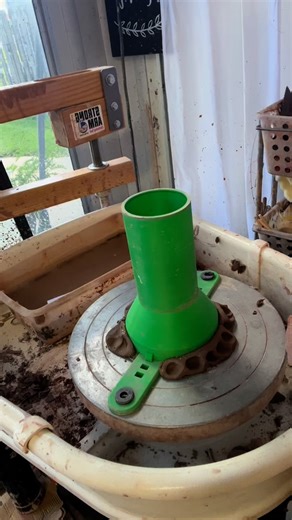 Alexandria Pottery Co. on Instagram: "Are you in the swing of it yet? We sent out so many of these systems and I want to keep the tips coming! Are you enjoying your Slab Throwing Hybrid System™️ or what?! Buy tools at: www.alexandriapotteryco.com Link in bio✌🏼 #PotteryArt #CeramicCreations #Ceramica #HandmadePottery #WheelThrowing #SculptingArt #GlazingTechniques #PotterLife #CeramicDesign #ArtisticClay #KilnFired #PotteryLove #ClaySculpture #RakuFiring #Potterystudio #PotterAtWork #Func