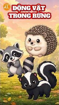 🦨 Kids Learn English Vocabulary: Forest Animals | P3