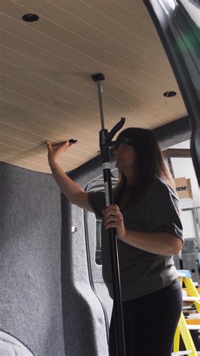 Camper Conversion for Beginners - how to fit a real oak headliner into your campervan. New YouTube video out tonight 6pm on Combe Valley Campers YouTube channel. This beautiful oak headliner is available from our website. We installed in in our VWT6.1 and absolutely love it. Tune in at 6om to find out why. 🎥 @just_jassim | Combe Valley Campers
