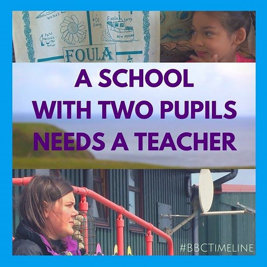 Fancy being the only teacher in one of the most remote inhabited islands in Britain? BBC Timeline have the info... | BBC Scotland