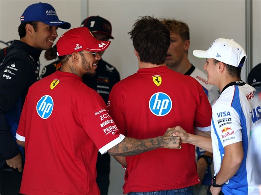 Watch: Lewis Hamilton giving a thumbs up to Isack Hadjar on the cooldown lap after the F1 Monaco GP