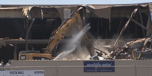 Developers begin tearing down what remains of Fiesta Mall in Mesa