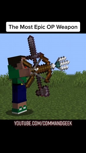 Epic Overpowered Weapon #minecraft #minecraftcursed #minecrafthacks #minecraftmemes #datapack #mc #gaming #youtuber #overpowered #foryou #fy #fyp #f