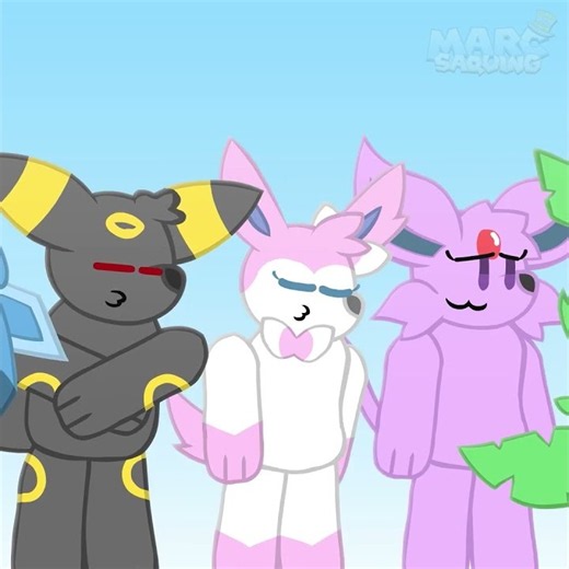 How Flareon Sneeze | Eeveelution Squad Meme Animation