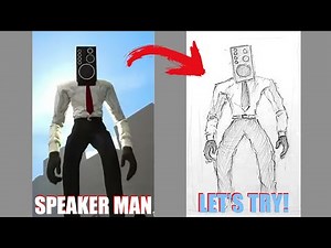 How to draw Skibidi Toilet Speaker Man