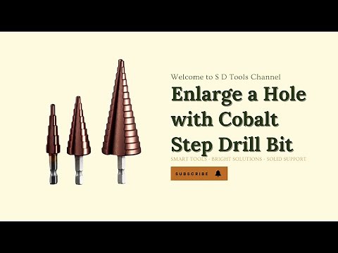 How to Enlarge a Hole with a Cobalt Step Drill Bit