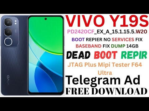 VIVO Y19S [PD2420CF]DEAD BOOT REPIER NO SERVICES FIX BASEBAND FIX DUMP 14GB TESTED
