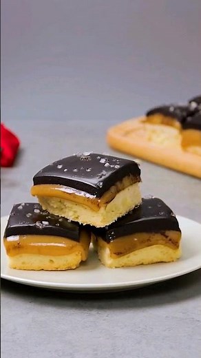 How To Make Millionaire Shortbread Bars #foodshorts