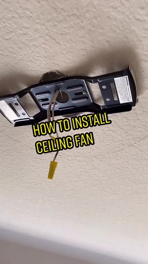 How to install flush mount ceiling fan #ceilingfan #diy