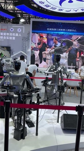 Your Next Favourite Band? Robots in Action in China. #chinatech #robot #humanoidrobot