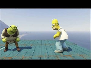 Shrek vs Homer Simpson
