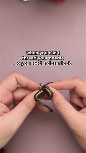 Connecting Threads on Instagram: "Is it just me, or is my eyesight getting worse with age??? I feel need to be 🤏 this close to my project to see anything 🤣"