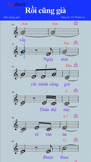 Rồi cũng già #guitar #sheetmusic #vnsheet | Vnsheet