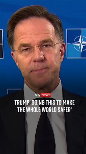 NATO Secretary General Mark Rutte spoke about international involvement in the Iran conflict, saying Trump is "doing this to make the whole world safer".Mark Rutte said he has seen polling in the US, but hopes the American public can get behind Donald Trump.